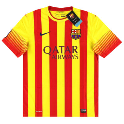 Alternative view of 2013-14 Barcelona Away Limited Jersey Pique #3
