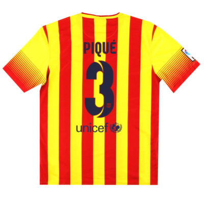 2013-14 Barcelona Away Limited Jersey Pique #3