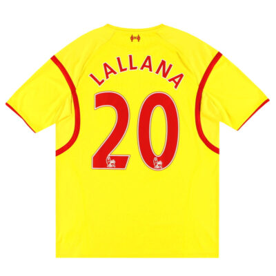 2014-15 Liverpool Warrior Away Limited Jersey Lallana #20