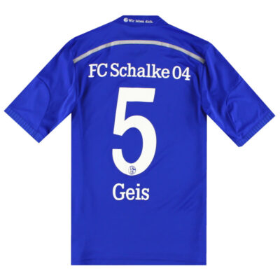 2014-16 Schalke Home Limited Jersey Geis #5