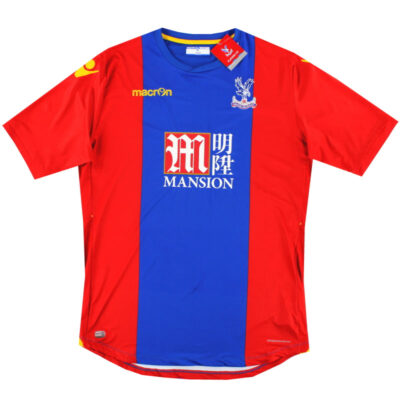 2016-17 Crystal Palace Macron Player Issue Body Fit Home Limited Jersey