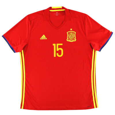 Alternative view of 2016-17 Spain Home Limited Jersey Ramos #15