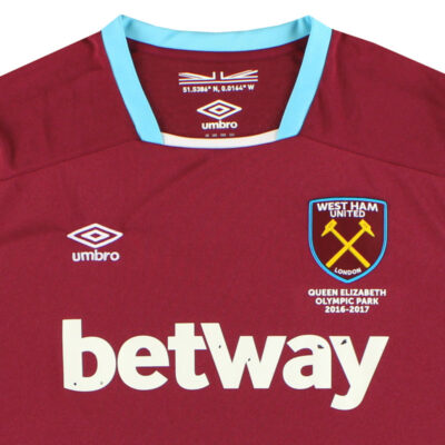 Alternative view of 2016-17 West Ham Home Limited Jersey