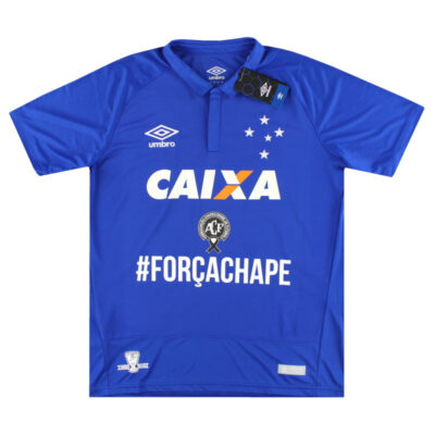 Alternative view of 2016 Cruzeiro 'ForcaChape' Home Limited Jersey #97