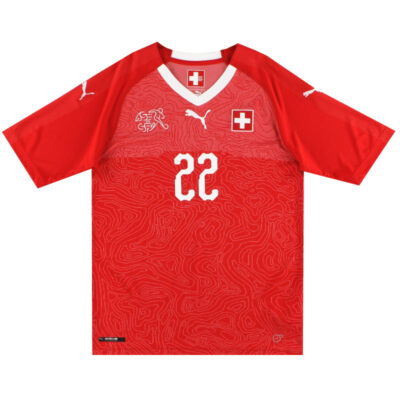 Alternative view of 2018-19 Switzerland Home Limited Jersey Schar #22