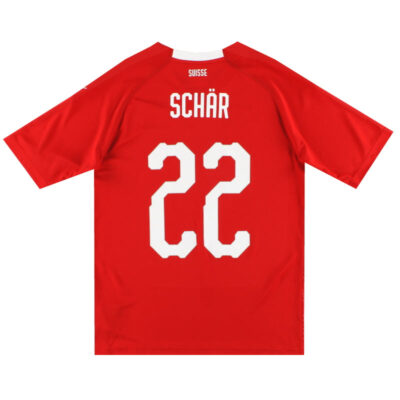 2018-19 Switzerland Home Limited Jersey Schar #22