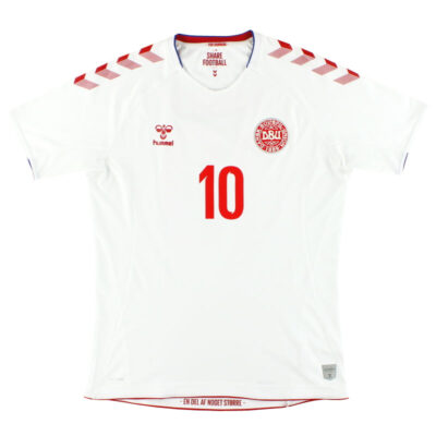Alternative view of 2018 Denmark Away Limited Jersey Eriksen #10