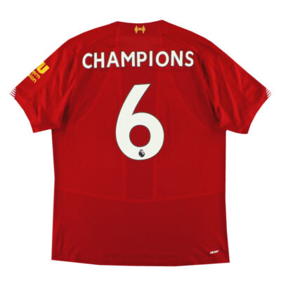 2019-20 Liverpool Home Limited Jersey Champions #6