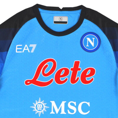 2022-23 Napoli EA7 Basic Home Limited Jersey - Image 3