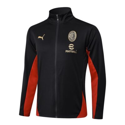 Alternative view of AC Milan Tracksuit Jacket 2024 2025 Black