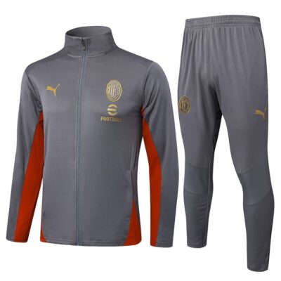 AC Milan Tracksuit Jacket 2024 2025 Grey