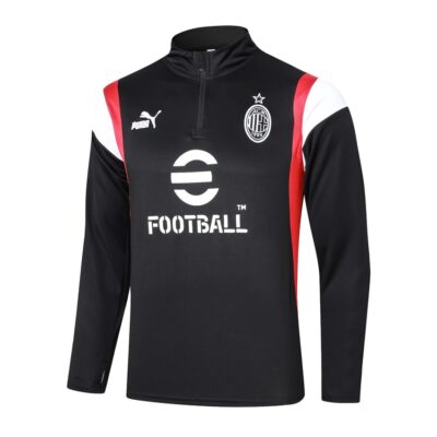 Alternative view of AC Milan Training Tracksuit 2023 2024 Black