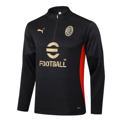 Alternative view of AC Milan Training Tracksuit 2024 2025 Black