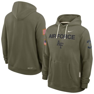 Air Force Falcons 2025 Military Appreciation Dri-FIT Hoodie - Olive