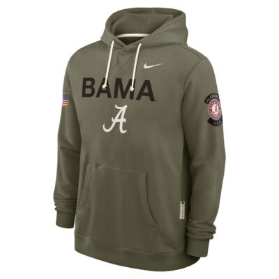 Alabama Crimson Tide 2025 Military Appreciation Dri-FIT Hoodie - Olive - Image 5