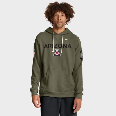 Arizona Wildcats 2025 Military Appreciation Dri-FIT Hoodie - Olive