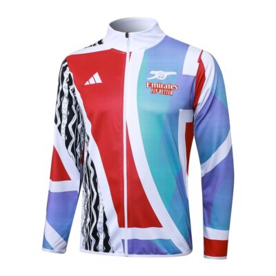 Alternative view of Arsenal Tracksuit Jacket 2024 2025 Blue Red