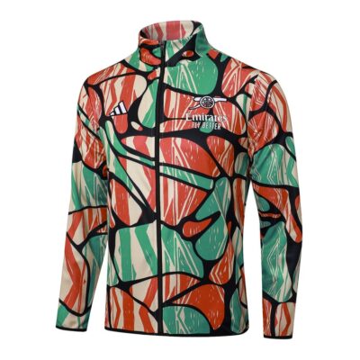 Alternative view of Arsenal Tracksuit Jacket 2024 2025 Red Green