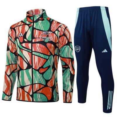 Arsenal Tracksuit Jacket 2024 2025 Red Green