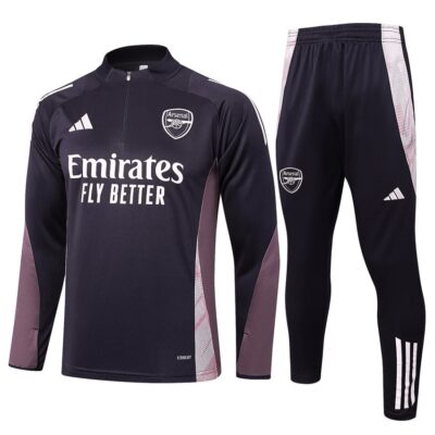 Arsenal Training Suit 2024 2025 Black Pink