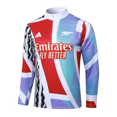 Alternative view of Arsenal Training Tracksuit 2024 2025 Blue Red
