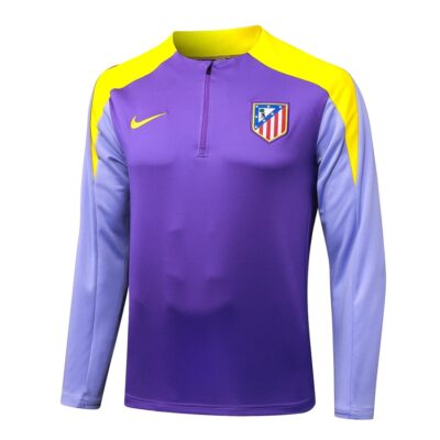 Alternative view of Atletico Madrid Training Suit 2025 2026 Purple Yellow