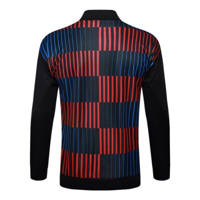 Barca Tracksuit Jacket 2024 2025 Black Blue - Image 3