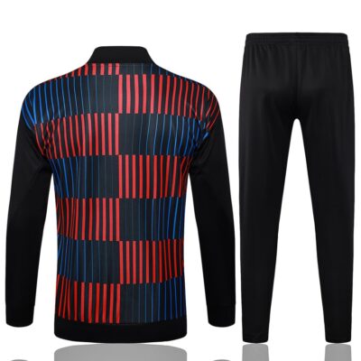 Barca Tracksuit Jacket 2024 2025 Black Blue - Image 4