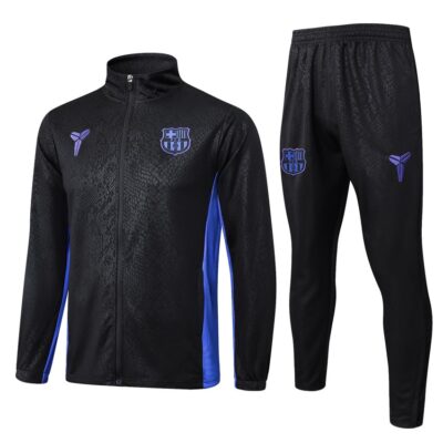 Barca Tracksuit Jacket 2025 2026 Black Charcoal
