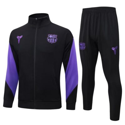 Barca Tracksuit Jacket 2025 2026 Black Purple
