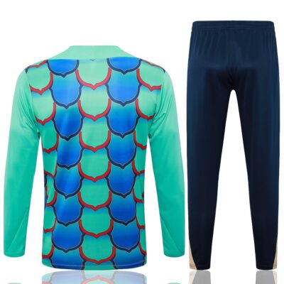 Barca Training Suit 2024 2025 Green Blue - Image 4