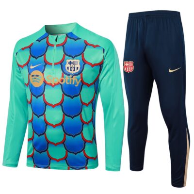 Barca Training Suit 2024 2025 Green Blue