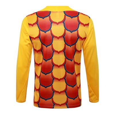 Barca Training Suit 2024 2025 Yellow Red - Image 3