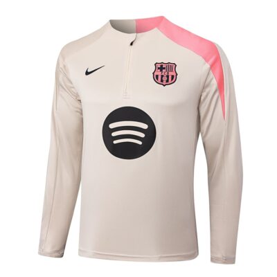 Alternative view of Barca Training Suit 2025 2026 Beige Pink