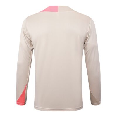 Barca Training Suit 2025 2026 Beige Pink - Image 3