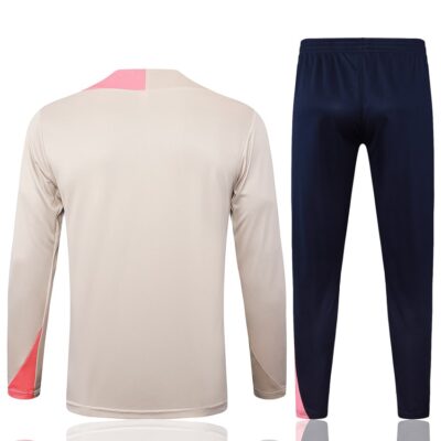 Barca Training Suit 2025 2026 Beige Pink - Image 4