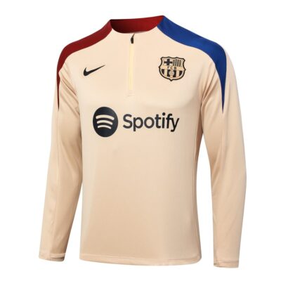Alternative view of Barca Training Tracksuit 2024 2025 Beige