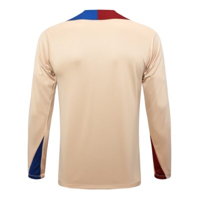 Barca Training Tracksuit 2024 2025 Beige - Image 3