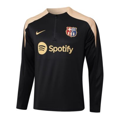Alternative view of Barca Training Tracksuit 2024 2025 Black Beige
