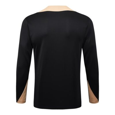 Barca Training Tracksuit 2024 2025 Black Beige - Image 3