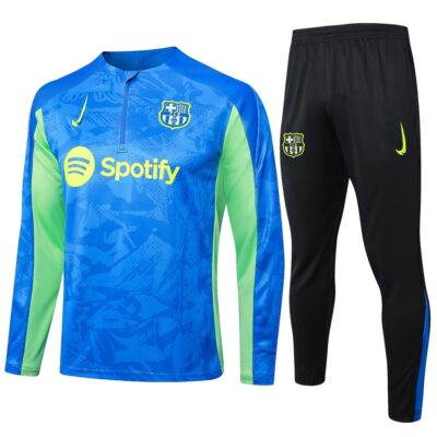 Barca Training Tracksuit 2024 2025 Blue Green