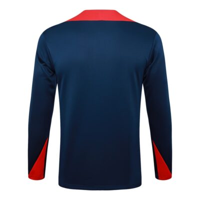 Barca Training Tracksuit 2024 2025 Blue Pattern - Image 3