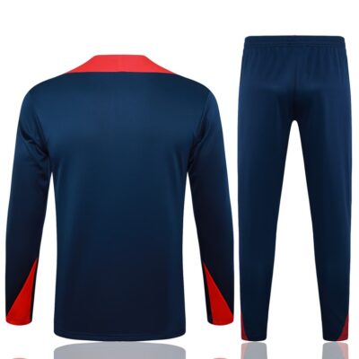 Barca Training Tracksuit 2024 2025 Blue Pattern - Image 4