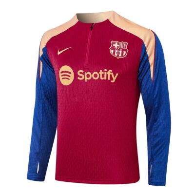 Alternative view of Barca Training Tracksuit 2024 2025 Dark Red