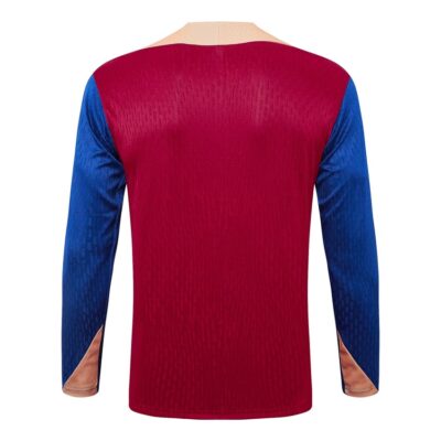 Barca Training Tracksuit 2024 2025 Dark Red - Image 3