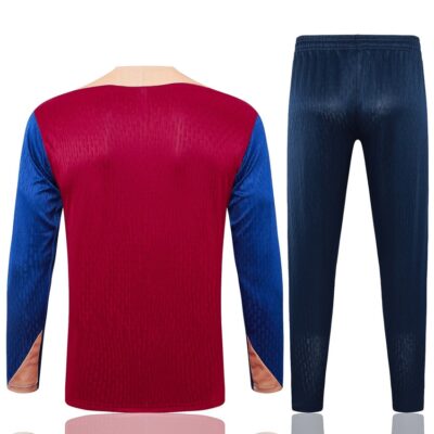 Barca Training Tracksuit 2024 2025 Dark Red - Image 4
