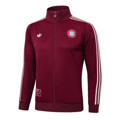 Alternative view of Bayern Munich Tracksuit Jacket 2024 2025 Dark Red