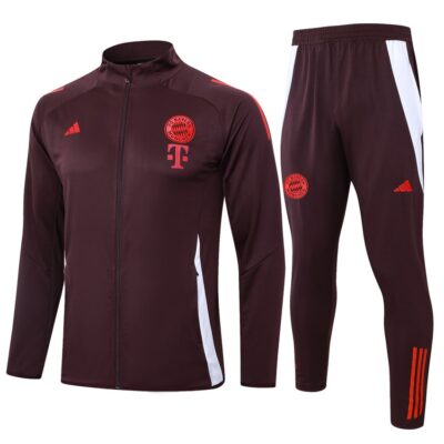 Bayern Munich Tracksuit Jacket 2024 2025 Red