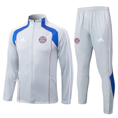 Bayern Munich Tracksuit Jacket 2025 2026 Grey