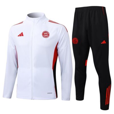 Bayern Munich Tracksuit Jacket 2025 2026 Light White